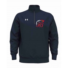 Flores Braves Embroidered Under Armour Men's Rival Fleece Quarter-Zip Pullover
